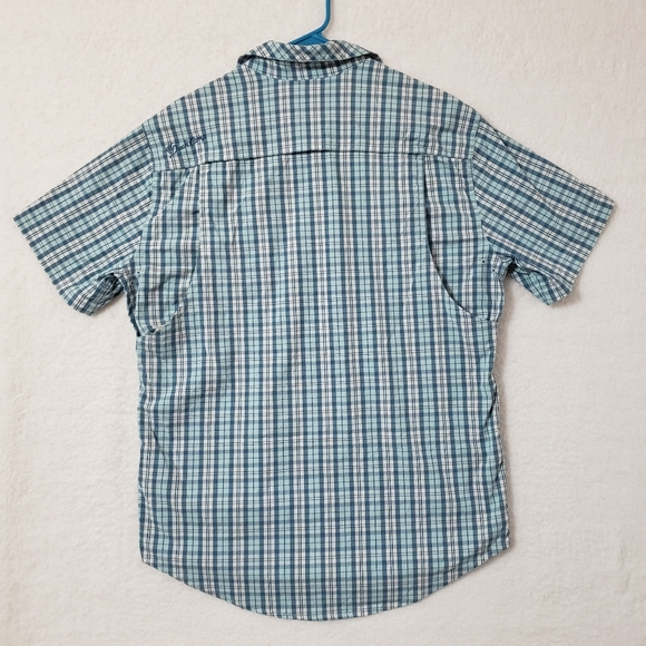 🚫SOLD🚫Duck camp vented plaid button down shirt caped breathable mens Large - Picture 2 of 14
